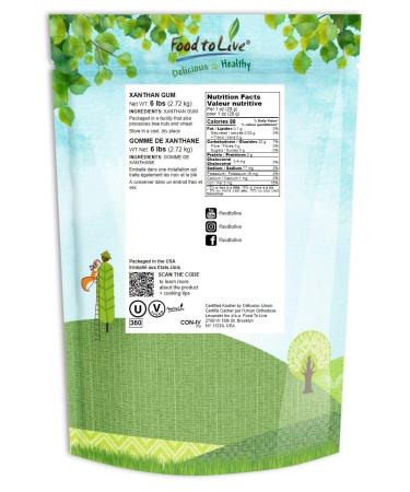 Kosher Vegan Keto-Friendly Xanthan Gum 6 Pounds - Pure Powder Bulk for Baking | 6 LB - Buy Online on GoSupps.com