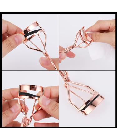 Sibba Eyelash Curlers with 10 Refill Silicone Pads Rose Golden Eyelashes Curler for Women Lash Curler Easy to Curl Eyelashes Naturally and Fits All Eye Shapes (Gold) - Buy Online on GoSupps.com