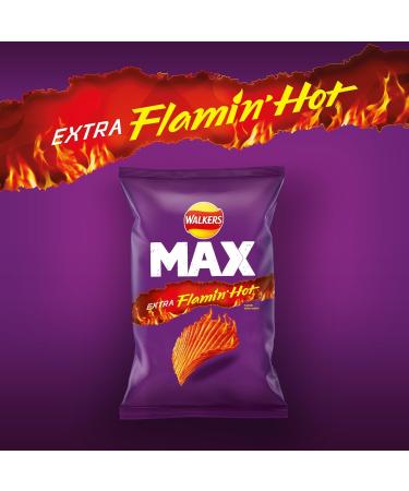 Walkers Max Extra Flamin' Hot Crisps 130g 130 g (Pack of 1) - Buy Online on GoSupps.com