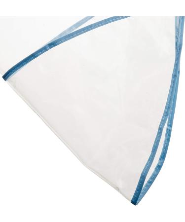 Juvale 12-Pack Clear Waterproof Rain Bonnet Hat with Visor - Transparent Blue Trim - Buy Online on GoSupps.com