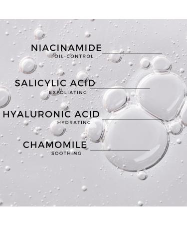 Niacinamide Serum - Minimizes Appearance of Pores Balances Sebum Without Drying Skin and Strengthens Moisture Barrier with Salicylic Acid and Hyaluronic Acid For Face - 1 oz by Georgette Klinger - Buy Online on GoSupps.com