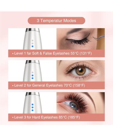 TOUCHBeauty Heated Eyelash Curler with USB Rechargeable 3 Temperature Modes Fast Heat Curled Lasting for Eye Beauty Makeup - Buy Online on GoSupps.com