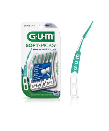 GUM Soft-Picks Advanced Travel Case 60 picks Travel Cases 60 count (Pack of 1)