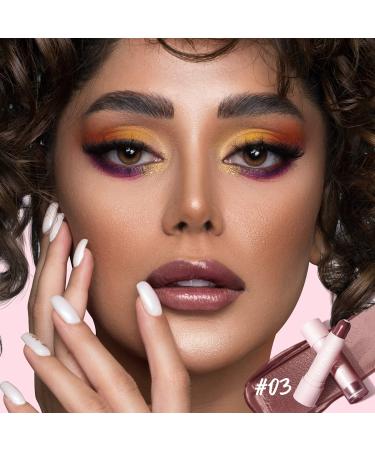 Tinted Lip Balm Chapstick #03 Nude-Mauve | Natural Semi-Gloss Hydrating Moisturizer for Girls & Women - 2 in 1 Color & Care - Buy Online on GoSupps.com