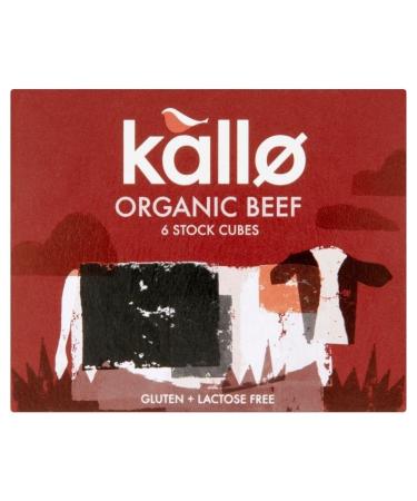 Kallo Kallo Organic Beef Cubes 6 x 11 g