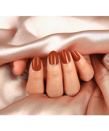 GelMate Semicured Gel Nail Wraps - Terracotta | 20 Strips Real Gel Nail Polish Stickers | UVLED Lamp Required - Buy Online on GoSupps.com