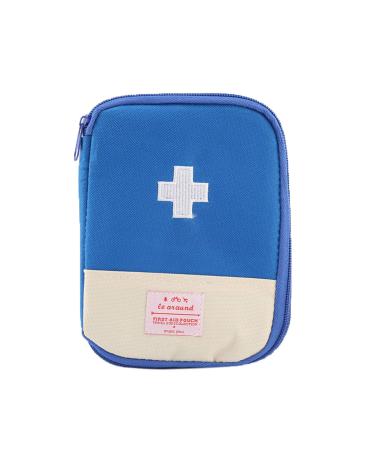 Elonglin First Aid Medical Bag for Emergency and Survival Situations Pouch Backpack for Travel Camping Cycling Home Car Blue S Blue S 15*10.5