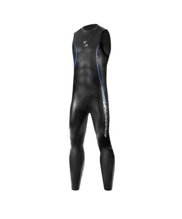 Synergy Triathlon Wetsuit 5/3mm - Men's Endorphin Sleeveless Long John Smoothskin Neoprene for Open Water Swimming Ironman & USAT Approved 2022 S2