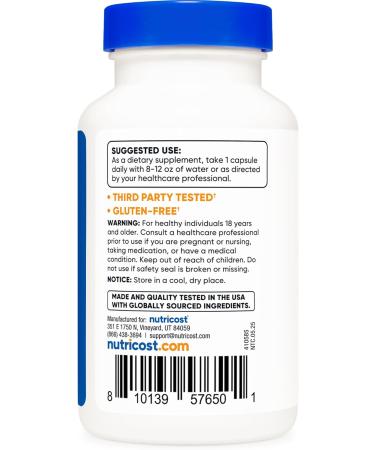 Nutricost Sage Extract 4 000mg Equivalent (from 400mg of 10:1 Extract) Per Serving 120 Capsules for 120 Servings Per Bottle - Vegan GMO-Free and Gluten-Free Supplement - Buy Online on GoSupps.com
