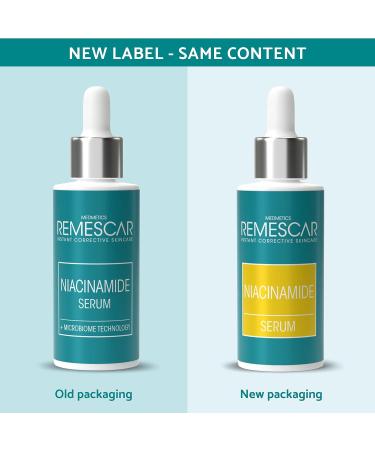 Remescar Niacinamide Serum 30ml - 10% Niacinamide Facial Serum for an Even Complexion - Reduces Pigment Stains Tightens Pores Strengthens Skin Barrier - Lightening Dark Spots - Buy Online on GoSupps.com