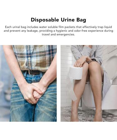 Buy Water Soluble Urine Bag for Women - Self Sealing Emergency Solution | Soft & Eco-Friendly | Ideal for Outdoor Use - International Shipping Available - Buy Online on GoSupps.com