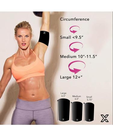 Body Helix Bicep Support Brace for Tendonitis & Strains - Large Black Compression Sleeve for Pain Relief - HSA FSA Approved Bicep Tendonitis Brace - Buy Online on GoSupps.com