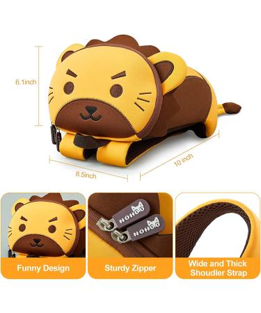NOHOO Toddler Backpack Leash - Mini Cute Cartoon Animal Waterproof Travel Book Bag for Boys Girls 2-6 Years (Lion) - Buy Online on GoSupps.com