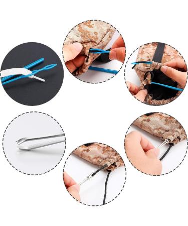 10 Piece Bodkin Threader Set with Flexible Plastic and Stainless Steel Tools for Drawstring, Sewing, and Crafting | Includes Metal Tweezers and Bag - Buy Online on GoSupps.com