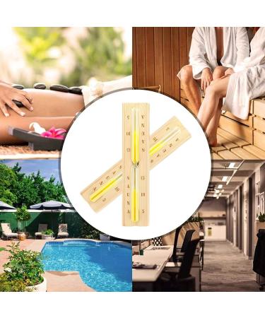 Buy Tahuaon 15-Minute Rotatable Sauna Hourglass | Heat-Resistant Timer with White Sand | Perfect for Relaxation & Wellness - Buy Online on GoSupps.com
