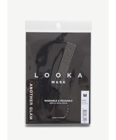 LOOKA Protective Fashion Crystal Mask - Washable & Reusable | Comfortable AG Astro Black (Small Medium) | International Shipping Available - Buy Online on GoSupps.com