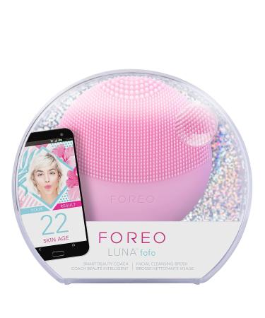 FOREO LUNA fofo Smart Facial Cleansing Brush and Skin Analyzer - Pearl Pink - Buy Online on GoSupps.com