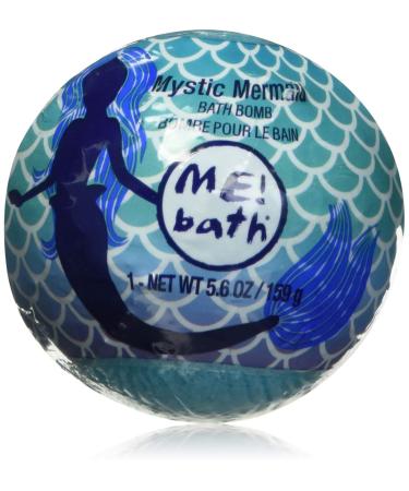 Me! Bath 5.6 Oz Mystic Mermaid Bath Bomb - Cruelty Free  Moisturizing  Blue-Tinted Bath Bomb with Epsom Salt