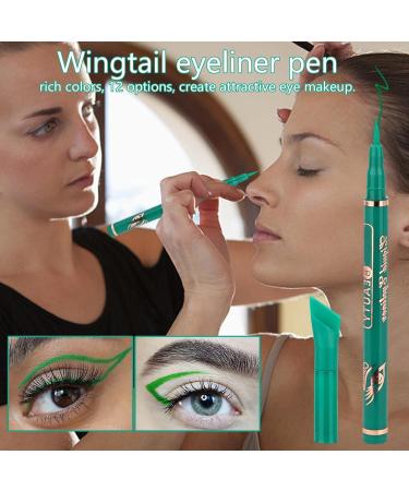 Liquid Eyeliner Pen - Long-lasting Liner Makeup Waterproof Eye Pencil Smudge-proof Eyeliner for Smooth Eye Look on Vacation Daily Outgoing Leisure Time and Dating Shakven Wingtail Eyeliner_05# - Buy Online on GoSupps.com