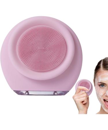 Silicone Face Scrubber Facial Cleansing Brush - Electric Face Brush Gentle Silicone Face Wash Brush Rejuvenating Facial Scrubber for Face Pink - Buy Online on GoSupps.com