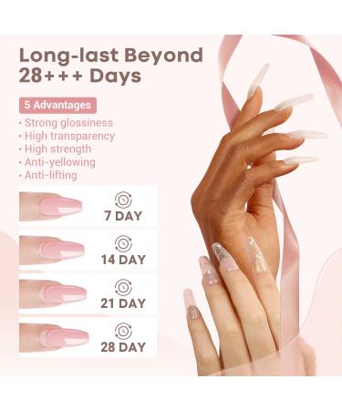 Modelones Clear Acrylic Powder 4.23oz - Professional Large Capacity Acrylic Nail Powder for 3D French Manicure Extension - Long-Lasting Beauty Gift - Buy Online on GoSupps.com