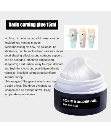 Hard Nail Gel Solid Nail Glue Long-Lasting Adhesion Manicure Polish Supplies Ideal for Press on Extensions Art Decoration Practice Parties Beginner Professional Use 15 g - Buy Online on GoSupps.com