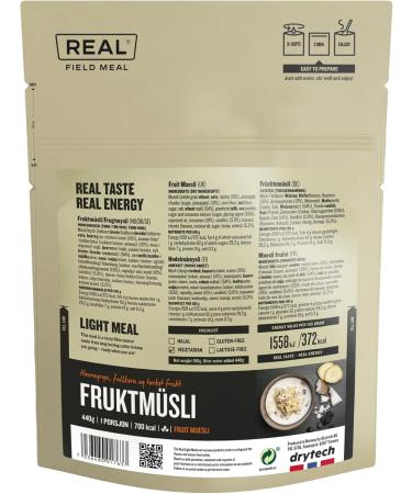 Real Turmat 700Kcal Light Field Repas - Fruits Muesli Fruktmusli - Buy Online on GoSupps.com