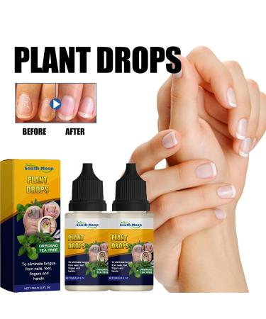 Plant Drops for Nail Fungus Care | Oregano & Tea Tree Moisturizer for Healthy Toenails - Buy Online on GoSupps.com