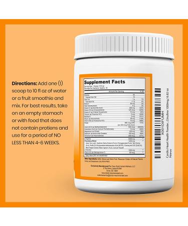 Cardio Heart Health Powder - L-Arginine 5000mg & L-Citrulline 1000mg Supplement - 16.82 oz - Buy Online on GoSupps.com