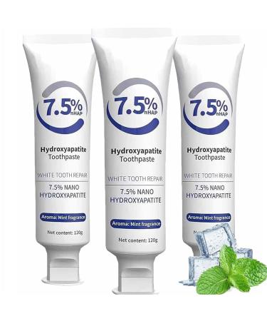 7.5% Hydroxyapatite Toothpaste - Hidroxiapatita Toothpaste Pasta De Dientes Con Hidroxiapatita for Enamel Protection and Tooth Strengthening (3)