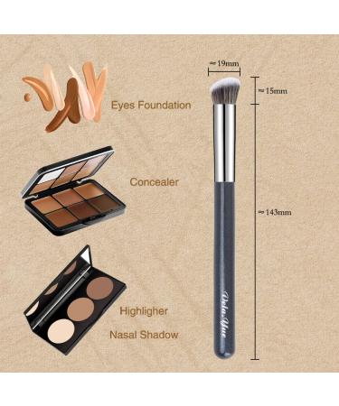 Vela.Yue Foundation Concealer Brush Set - 2pcs Makeup Brushes for Contouring Blending & Buffing Liquid Creams - International Shipping Available - Buy Online on GoSupps.com