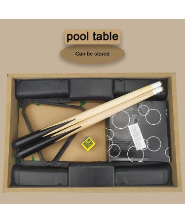Benfu Mini Table Billiards Game Set - Includes Pool Table, 15 Colorful Balls, Cue Ball, Sticks, Chalk & Triangle - Perfect for Home and Office Desktop Fun - Buy Online on GoSupps.com