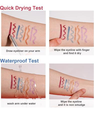 YES.EYE DO Gel Eyeliner Waterproof Smudgeproof Retractable Eyeliner Gel with built-in sharpener Colored Glitter Eyeliner Highly Pigmented and Creamy (Apricot) - Buy Online on GoSupps.com