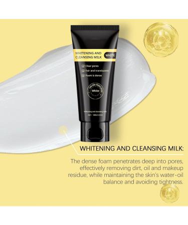 Niacinamide Whitening Cleanser Natural Moisturizing Brightening Cleansing Milk Niacinamide Whitening Cleanser For Facial Cleansing And Oil Control Niacinamide Purifying Whitening Cleanser (1PC) - Buy Online on GoSupps.com