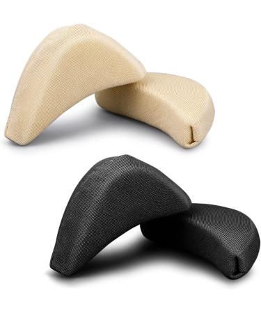 Sibba Toe Filler Inserts - Unisex Breathable Soft Big Toe Plug Forefoot Pad for High Heel Pain Relief - Nude&Black - Buy Online on GoSupps.com