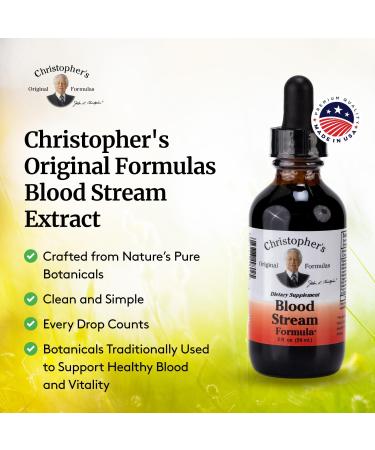 Christopher's Original Formulas Blood Stream Formula, 2 oz Glycerine Extract - Natural Herbal Blend - Pack of 2 2 Fl Oz (Pack of 2) - Buy Online on GoSupps.com