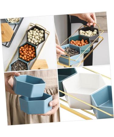 Zerodeko 1set Compartment Platter Trays for Food Serving Compartments Glass Snack Platter Dish Pickles Nordic - Buy Online on GoSupps.com