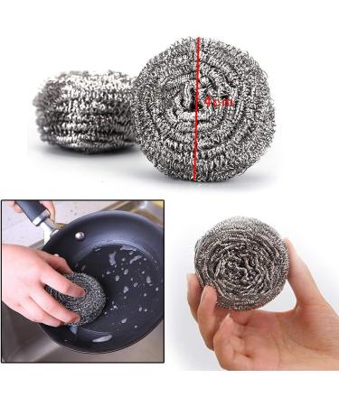 20-Piece Stainless Steel Pot Cleaner Set - High-Performance Spiral Scour Pads for Pans Grills & Stoves - Durable Silver Cleaning Solution - Buy Online on GoSupps.com