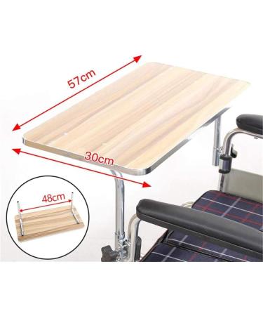 SilteD Wood Wheelchair Lap Tray Wheelchair Table Universal Trays Desk Fit for Manual Powered Or Electric Wheelchairs for Disabled Eating Rest - Buy Online on GoSupps.com