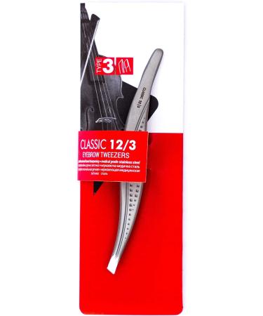 Staleks P-12 Eyebrow Tweezers with PVC Case | Precision Plucking Tool | 9.5 cm Length | International Shipping Available - Buy Online on GoSupps.com