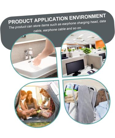 UKCOCO 3-Pack Travel Toothbrush & Electronics Organizer - Multifunctional Oxford Fabric Cultural Bag for Men - Headphone Storage - 19x11x5cm - Buy Online on GoSupps.com