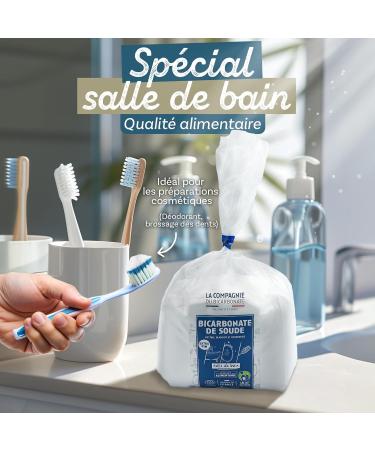 La Compagnie du Bicarbonate of Extra Fine Food Soda 3 kg Bag Ideal for DIY (Deodorant Dental Care) Sprinkling Shoes and Body Uses La Compagnie du Bicarbonate Made in France - Buy Online on GoSupps.com