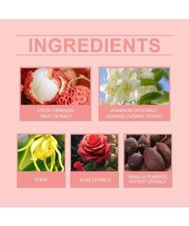 Lychee Perfume for Women Long Lasting Fragrance Pheromones Perfumes Hair and Body Fragrance Jasmine Rose Vanilla Fine and Smooth Fragrance Mist Nourishing and Hydrating Hair Shine Spray (Lychee) - Buy Online on GoSupps.com