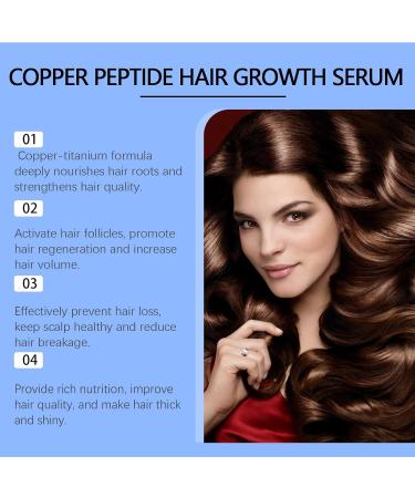 Copper Peptides for Hair Copper Peptide Hair Growth Serum Advanced Copper Peptide Hair Regrowth Serum Copper Peptide for Women Men Copper Peptide Serum for Hair Loss Copper Peptide Formula for Hair - Buy Online on GoSupps.com