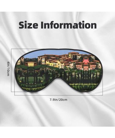 Buy Italy-Tuscan Print Soft Eye Mask | Travel & Sleep Eye Cover for Men & Women - Buy Online on GoSupps.com