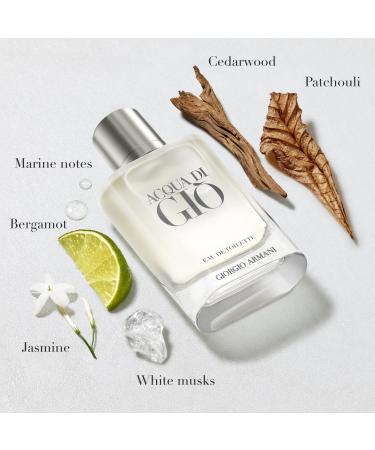 Armani Beauty - Acqua di Gi - Eau de Toilette - Cologne for Men - Long Lasting Fragrance with Bergamot notes Jasmine White Musks Patchouli & Cedarwood 1 Fl Oz (Pack of 1) - Buy Online on GoSupps.com