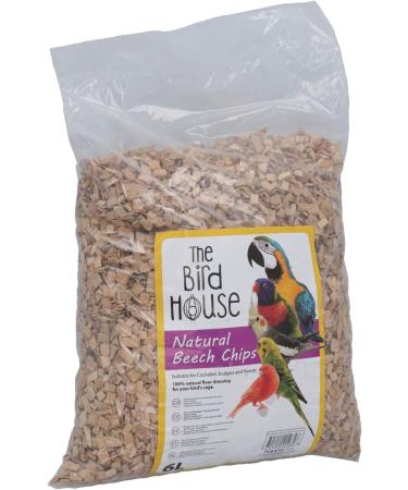AB Tools 6 Litre Natural Coarse Beech Chips Bird Parrot Cage Bedding Covering - Buy Online on GoSupps.com