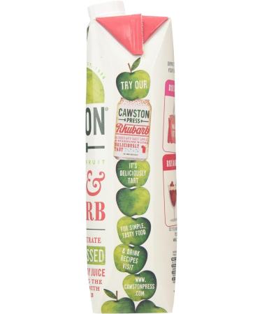 Cawston Press Apple and Rhubarb Juice 1L - Refreshing Blend of Apple Rhubarb - 1 Pack - Buy Online on GoSupps.com