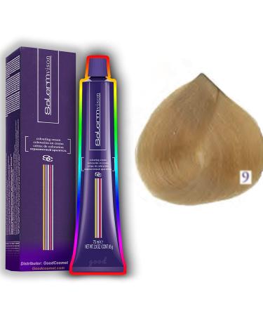 Permanent Hair Color Cream by Salerm Vision (30 mins) 9: Extra Light Blond