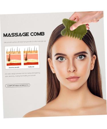Beavorty Xiuyan Jade Gua Sha Board Set - 4 Pack Scalp & Head Massager for Ultimate Relaxation | 10x6cm Jade Massage Tools - Buy Online on GoSupps.com